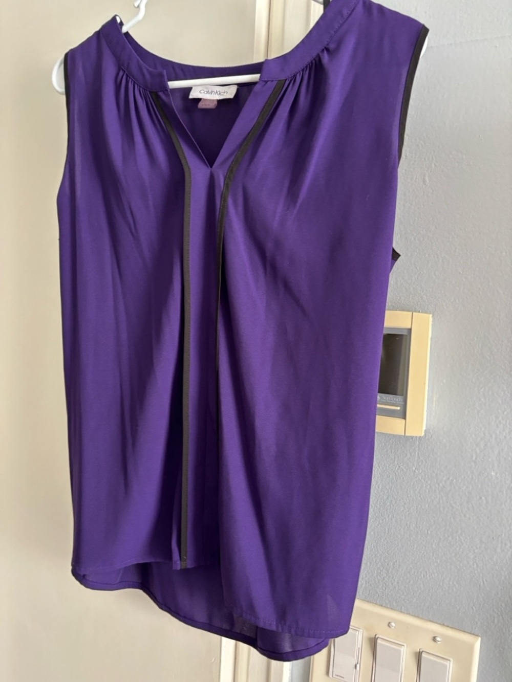 Calvin Klein Deep Purple Sleeveless V-Neck Camisole
